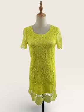 LuLu*s Yellow Crochet Dress, Size XS